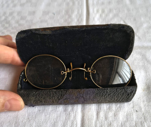 Antike brille kneifer - brille,