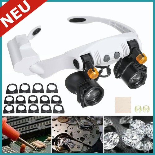 Profi stirnlupe led kopflupe - led,