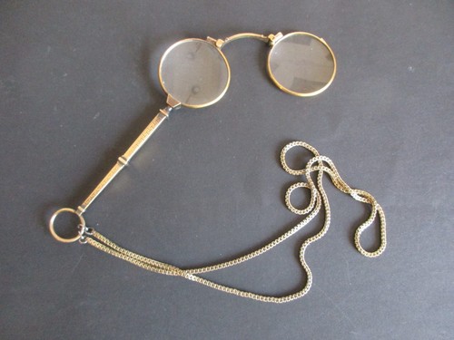 Antikes lorgnon mit kette - lorgnon,