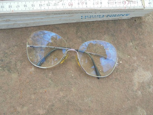 Antike brille vergoldet 60er - brille,